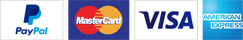PayPal MasterCard VISA AMERICAN EXPRESS